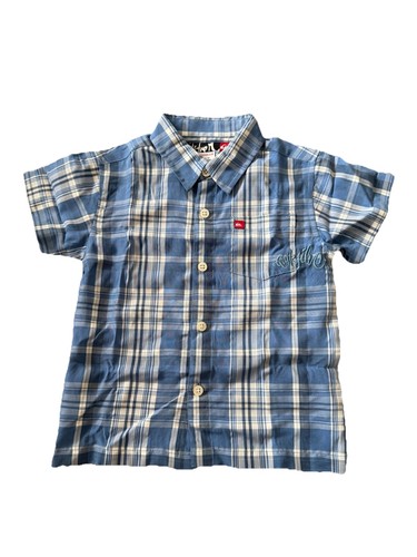 Quicksilver plaid button - button, up